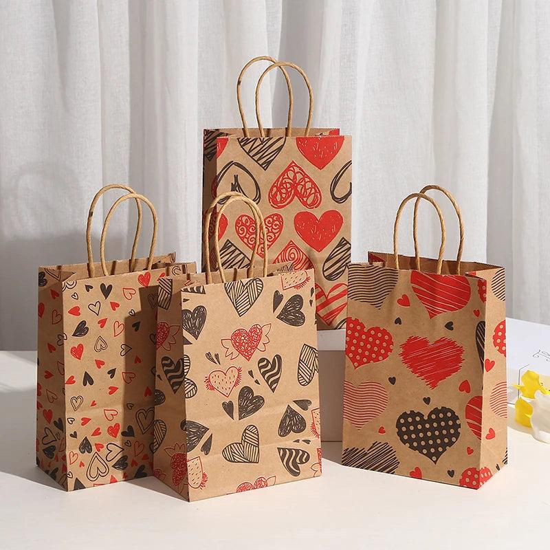 Valentines Gift Bag Love Heart Chocolate Candy Packaging Wedding Supplies