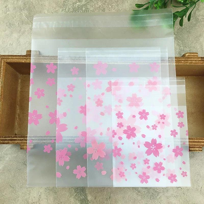 100pcs Self-Adhesive Plastic Bags Candy Bags