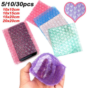 30pcs Heart Shaped Bubble Mailers Envelope Foam Packing Bags