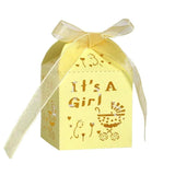 Pink Gift Boxes for Girl Baptism Baby Shower Birthday Party Favor