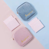 Canvas Diaper Sanitary Napkin Storage Bag Coin Purse Organizer