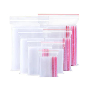 Clear Zip Lock Bag Thick Plastic Pouches Jewelry Food Storage Bag