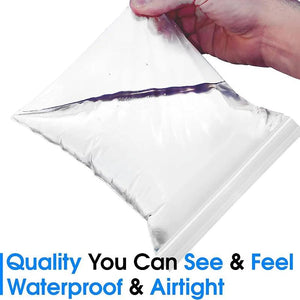 Clear Zip Lock Bag Thick Plastic Pouches Jewelry Food Storage Bag