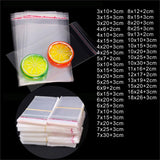 Self Sealing Transparent Plastic Bag, Cellophane, 100pcs