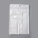 9 Size White/Clear Self Seal Zipper Plastic Bag Retail Jewelry Packaging