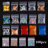 100Pcs/Lot 4x5cm Ziplock Bags Transparent Plastic Jewelry Pouches
