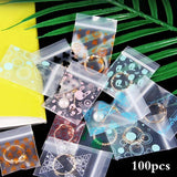 100Pcs/Lot 4x5cm Ziplock Bags Transparent Plastic Jewelry Pouches