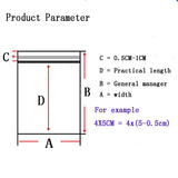 0.24mm 100pcs Mini Zip lock Bags Plastic Packaging Bags Ziplock Pill Jewelry Pou