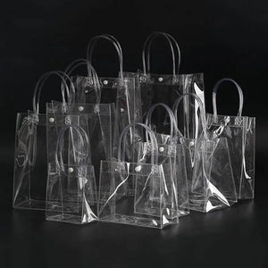 Transparent PVC Handbag for Women Toiletries Cosmetic Storage