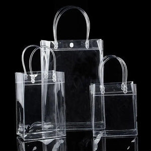 Transparent PVC Handbag for Women Toiletries Cosmetic Storage