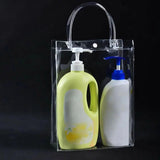 Transparent PVC Handbag for Women Toiletries Cosmetic Storage