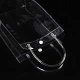 Transparent PVC Handbag for Women Toiletries Cosmetic Storage