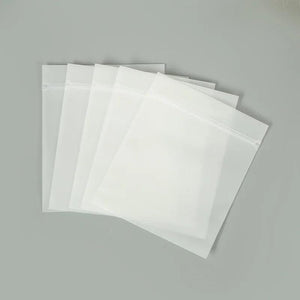 50pcs CPE Frosted Ziplock Bags for Jewelry Storage Packaging