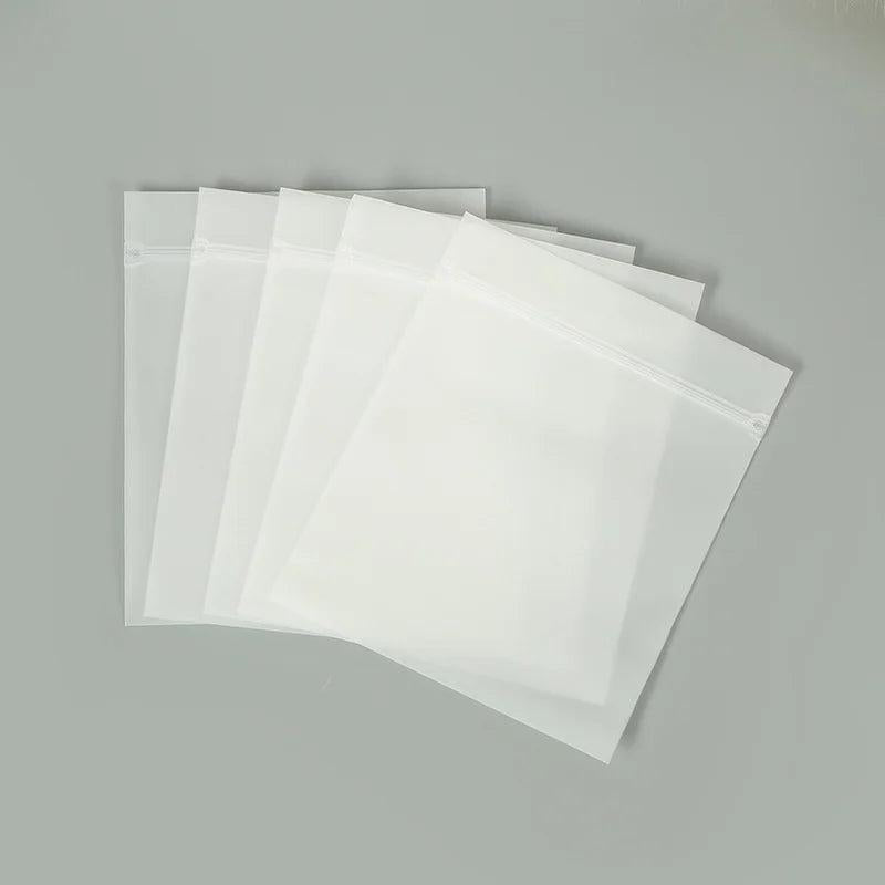 50pcs CPE Frosted Ziplock Bags for Jewelry Storage Packaging