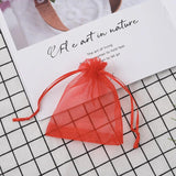 100 Pcs/lot 16 Colors Organza Bags Wedding Drawstring Pouches