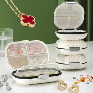 Travel Mini Portable Medicine Box 7 Grids Sealed Storage Split Jewelry Pill