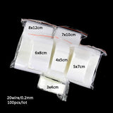 Small Zip lock Bags Plastic Packaging 100pcs
