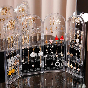 Portable Jewelry Storage Box Earrings Bracelet Organizer