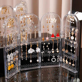 Portable Jewelry Storage Box Earrings Bracelet Organizer