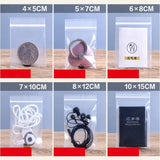 50Pcs Jewelry Storage Bag Ziplock Reclosable Food Packaging PE Ziplock Bags