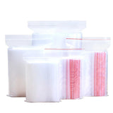 50Pcs Jewelry Storage Bag Ziplock Reclosable Food Packaging PE Ziplock Bags