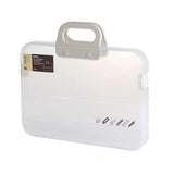 Portable File Box Plastic Pencil Case A4 Folder With Lock Handle