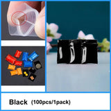 100pcs Colorful Small Ziplock Bags Jewelry Storage Gift Packaging