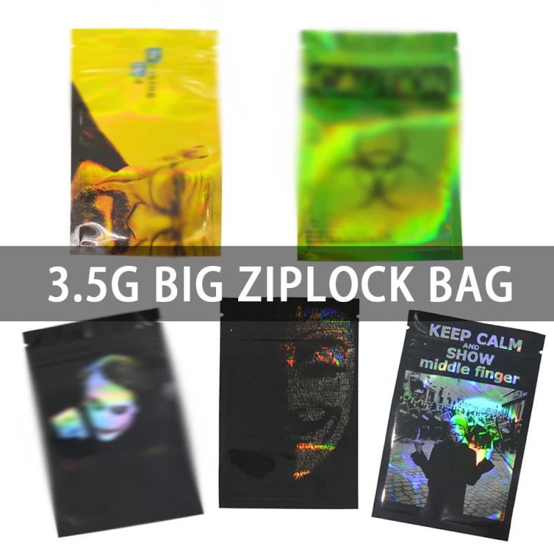 Holographic Zip Lock Bags for Jewelry & Cosmetics Storage