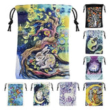 Tarot Card Bag Fleece Drawstring Storage Box 13x18cm