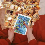 Tarot Card Bag Fleece Drawstring Storage Box 13x18cm