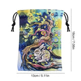Tarot Card Bag Fleece Drawstring Storage Box 13x18cm