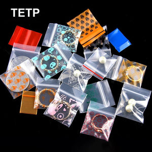 100pcs Ziplock Bags for Home Travel Jewelry Storage