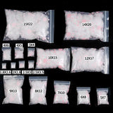 100pcs Ziplock Bags for Home Travel Jewelry Storage