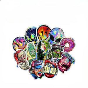 Rainbow Holographic Mylar Zipper Lock Bag for Candy & Jewelry
