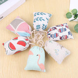 10-Piece Cotton Drawstring Bags - Travel Storage Pouches