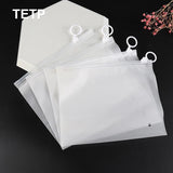 10Pcs Frosted Zipper Bags Pull Tab Home Travel Sock Briefs Storage Organizer