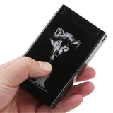 Wolf Metal Cigarette Case Personalized Ultra Thin Automatic Cigarette Holder