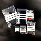 100pcs 16 wire Self Resealable Plastic Zip Lock Jewelry Bag