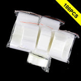 100pcs 16 wire Self Resealable Plastic Zip Lock Jewelry Bag
