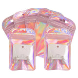 50pc Translucent Holographic Flash Rainbow Ziplock Bags