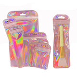 50pc Translucent Holographic Flash Rainbow Ziplock Bags