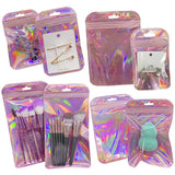 50pc Translucent Holographic Flash Rainbow Ziplock Bags