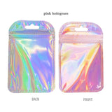 50pc Translucent Holographic Flash Rainbow Ziplock Bags
