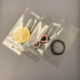 200pcs 7wires Transparent Opp Bag Earrings Jewelry Hanging Hole Pack