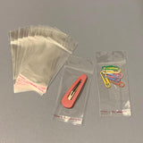 200pcs 7wires Transparent Opp Bag Earrings Jewelry Hanging Hole Pack