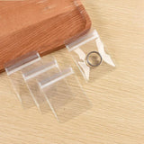 50Pcs Mini Jewelry Pendant Ziplock Bags Transparent PVC Retail Accessory Display