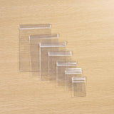 50Pcs Mini Jewelry Pendant Ziplock Bags Transparent PVC Retail Accessory Display