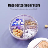 Travel Pill Box Star Jewelry Box Triple Seal For Hand Bag
