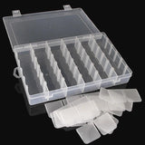Portable Plastic Box Screw Holder Case Jewelry Earring Display Case