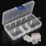 Portable Plastic Box Screw Holder Case Jewelry Earring Display Case